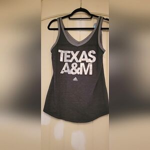 NWT Adidas TAMU V-Neck Tank-Medium